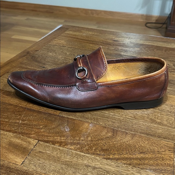 Magnanni Voto Men’s Size 11 1/2 Dress Shoes Brown Leather Bit Loafers main image 6